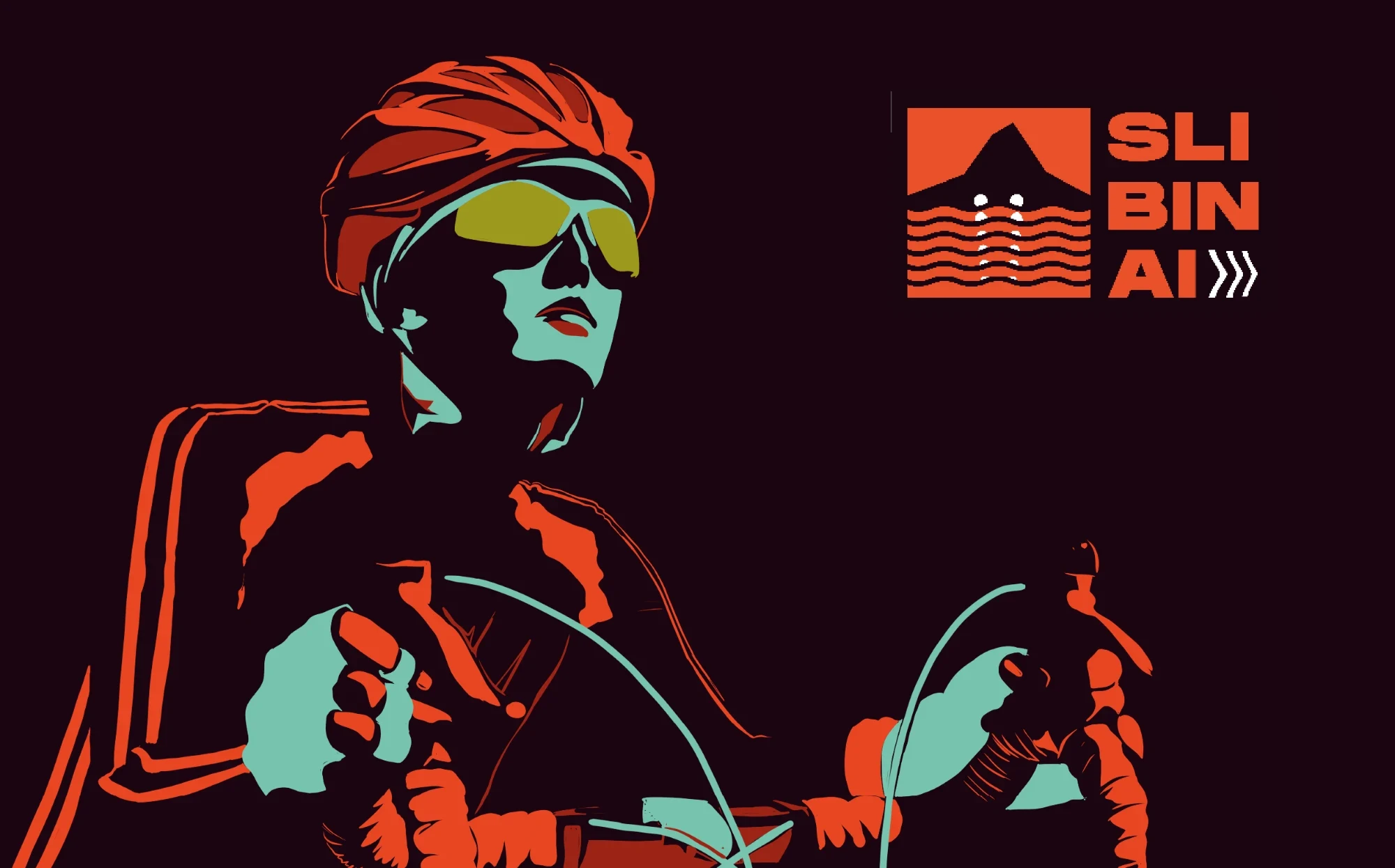 Slibinai key illustration: a rider in the cold