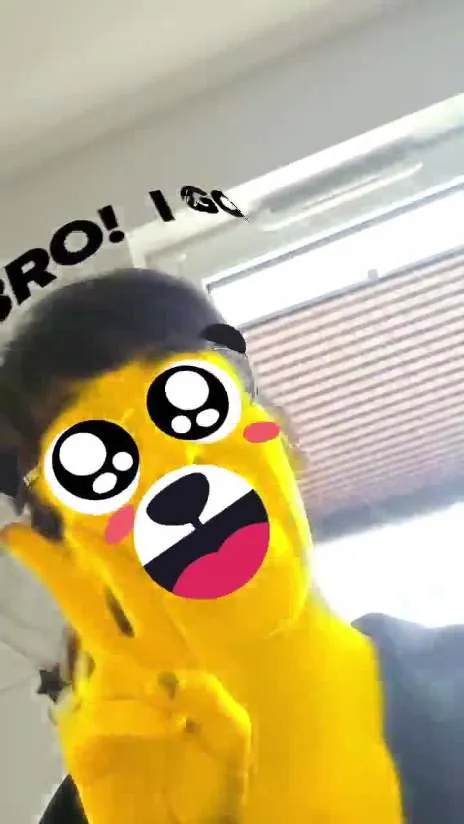 AR filter in use