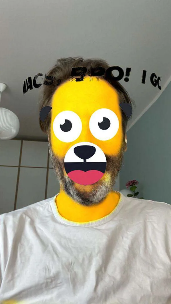 AR filter in use