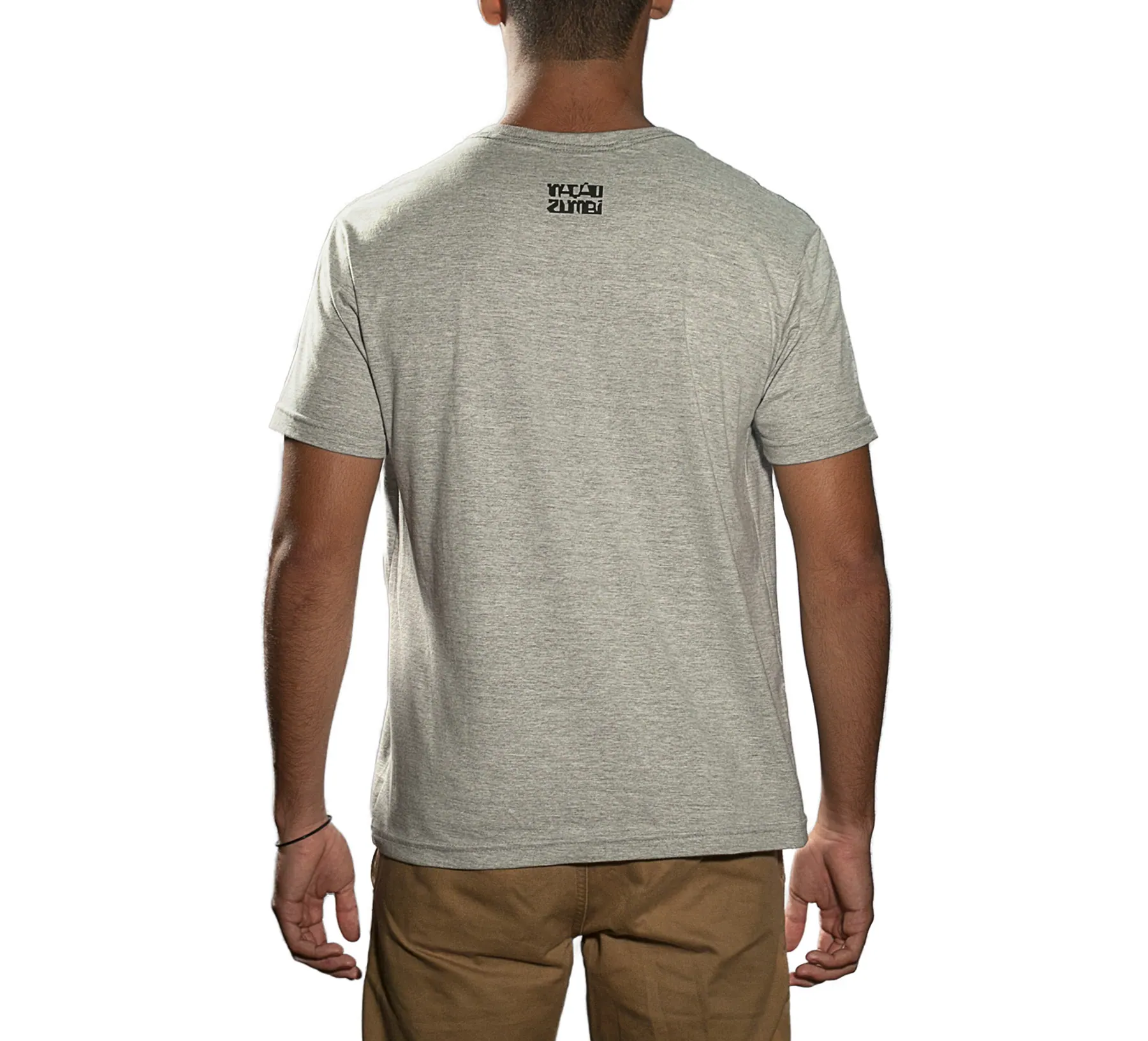 Grey t-shirt, back