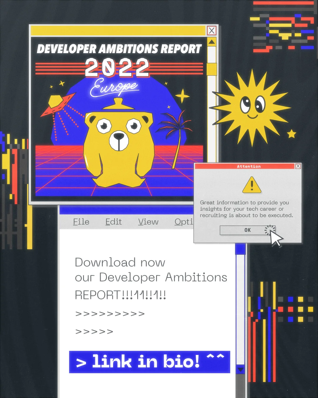 Developer Ambitions Report 2022: Instagram post