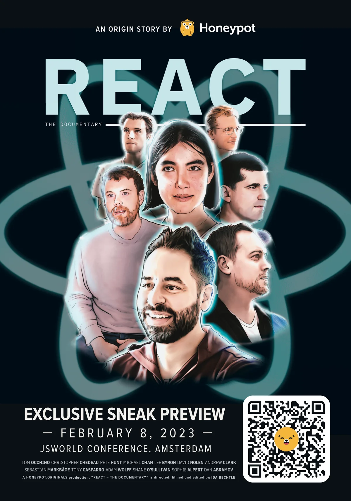 Poster for the preview at JSWorld Conference, Amsterdam