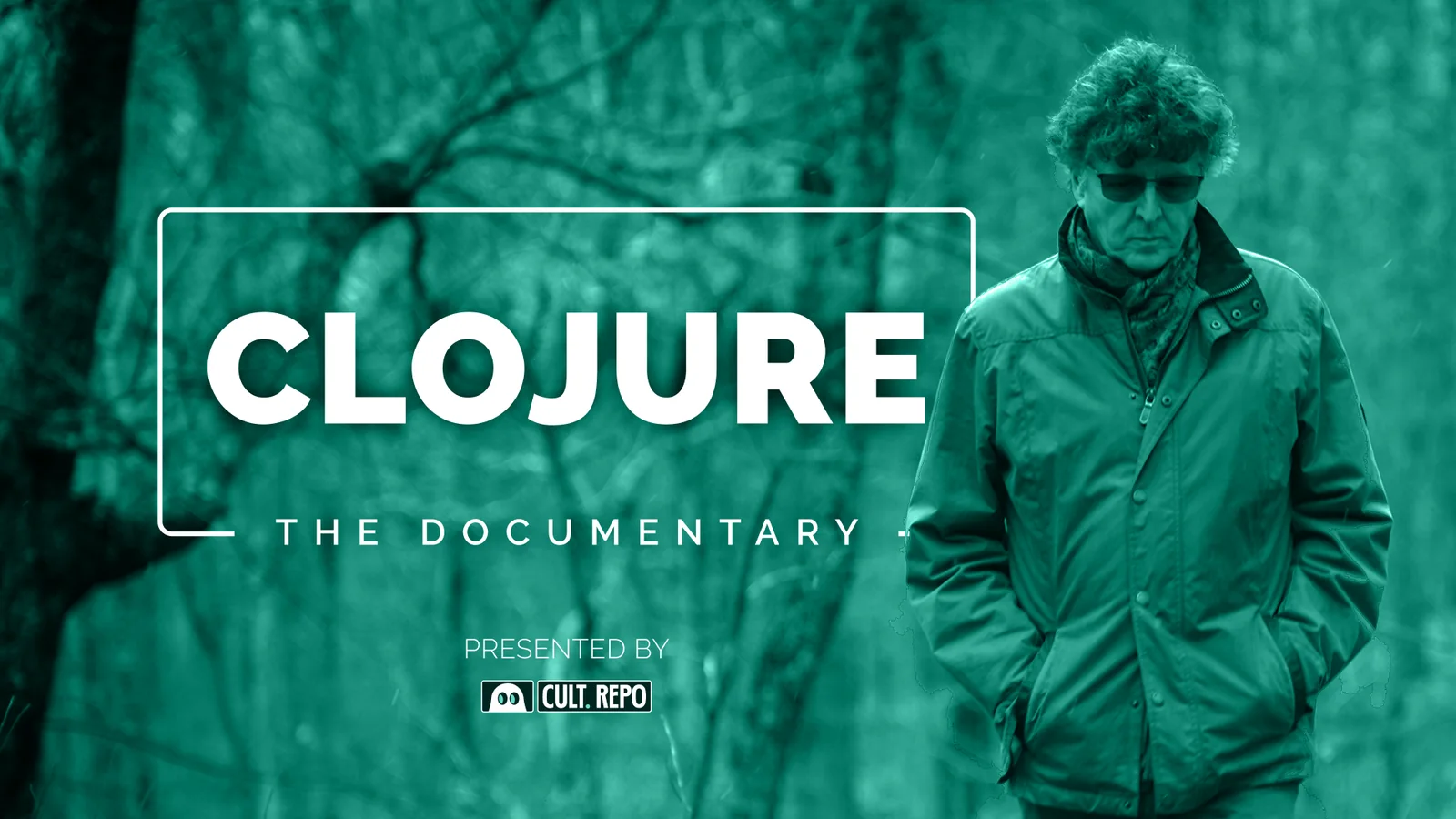 YouTube thumbnail: an interviewee in the woods