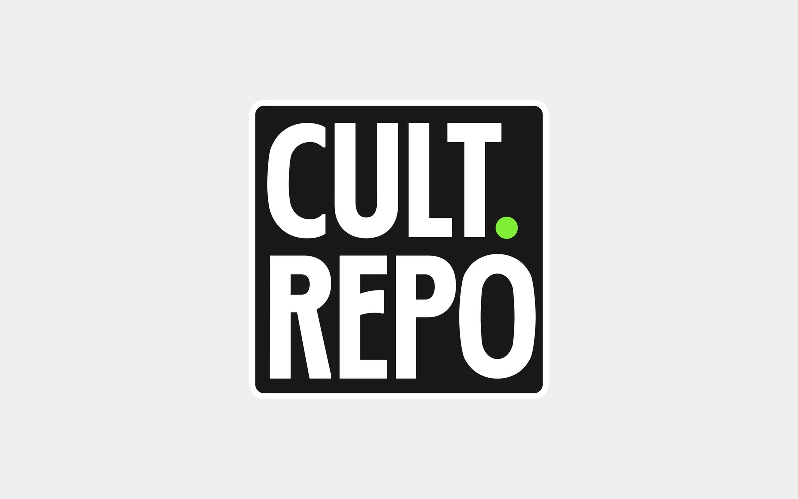CultRepo wordmark, stacked