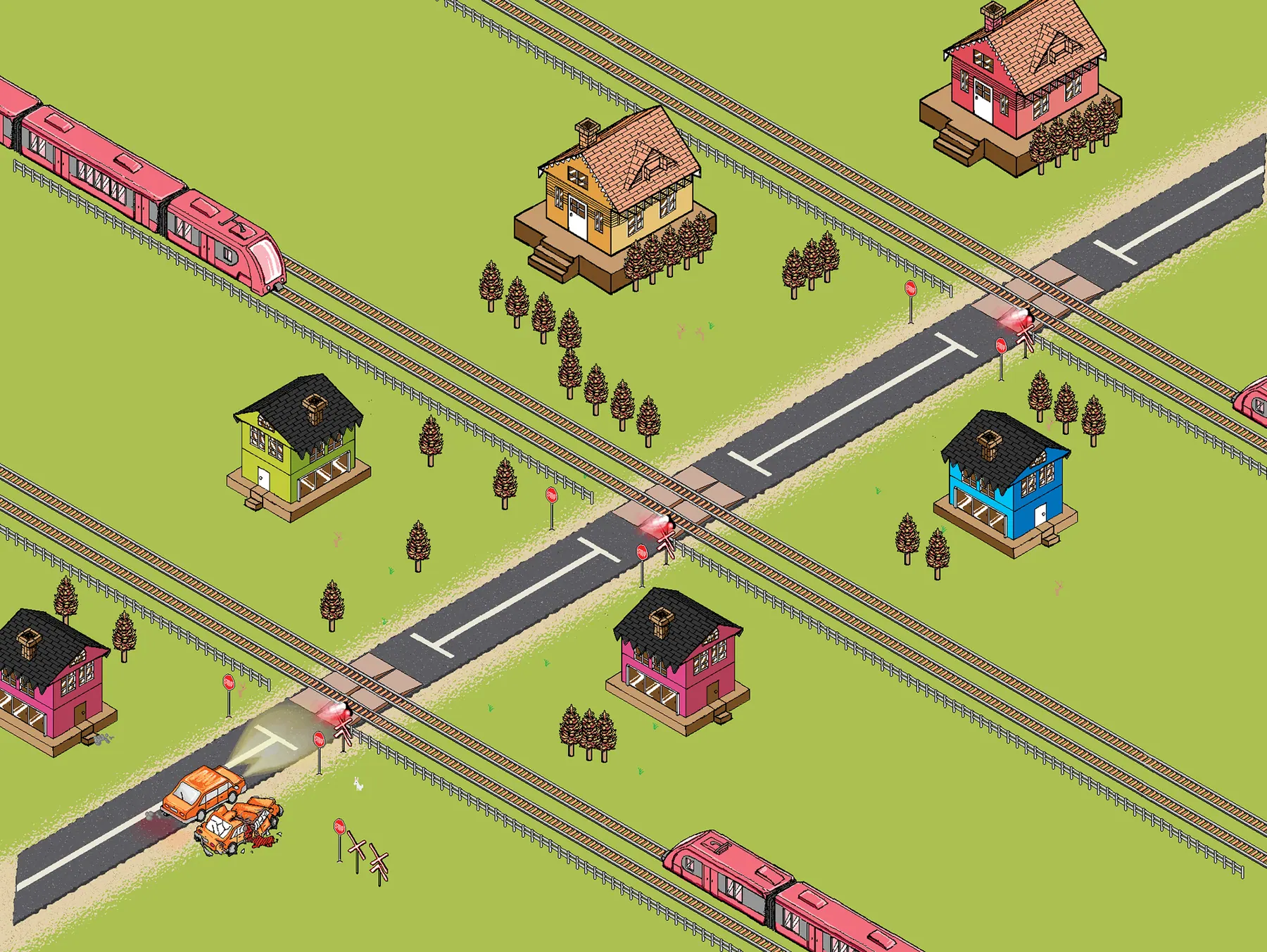 Isometric level scenario